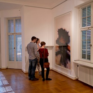 Installation view of the Rocketograme "Raphael Safir" at 8. Darmstädter Tage der Fotografie 2014.
Picture © Christian Engels.