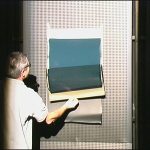 Documentation view, 2002, at HfG-Karlsruhe, Germany, performing light