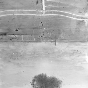 "under water bomb no.8", 2012, ca. 150x106cm, BW Photogram, unique
