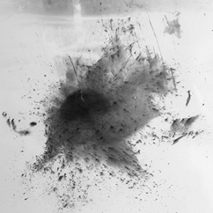 under water bomb no.7, 2012, detail, BW Photogram, unique