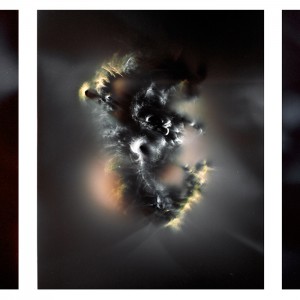 “UC I triptych no.2″, 2016, je ca. 120x90cm, photogram on colorfilm/C-Print analog, 2+1 AP